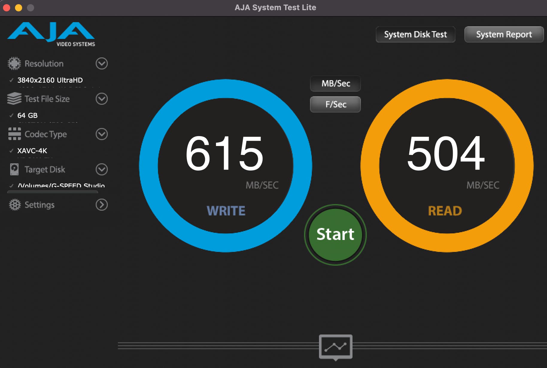 AJA Test_G-SpeedStudioR