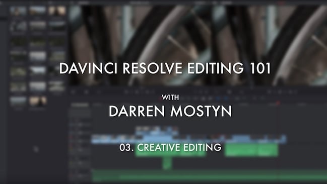 resolve editing