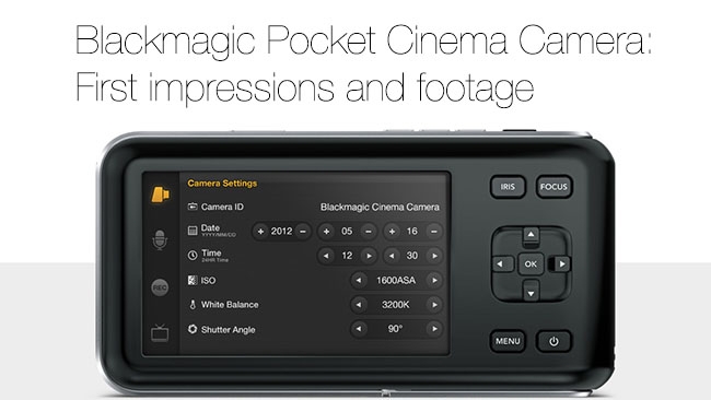 black magic pocket cinema camera