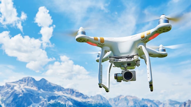 drone camera footage