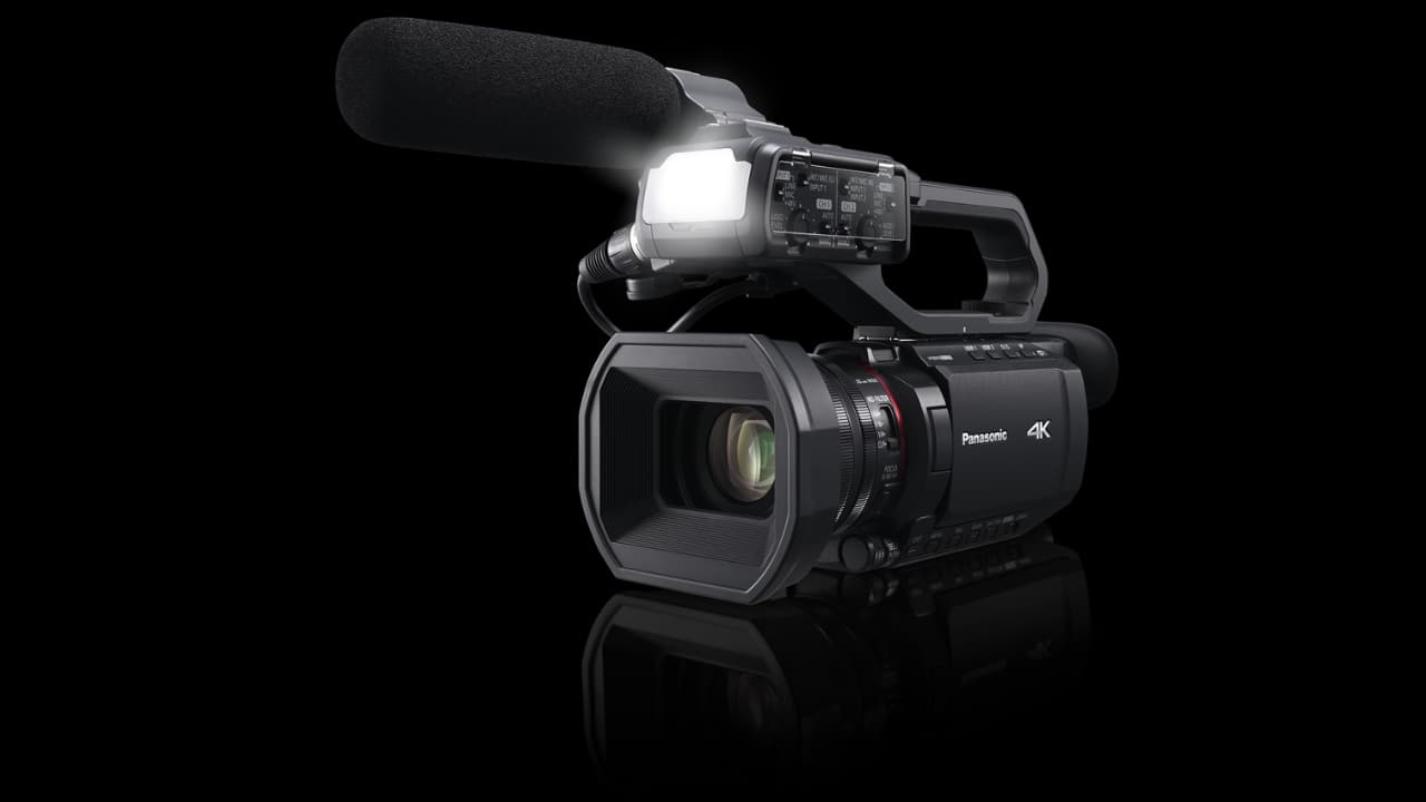 The Panasonic AGCX-1820; one of the four new camcorders intro'd by Panasonic this year