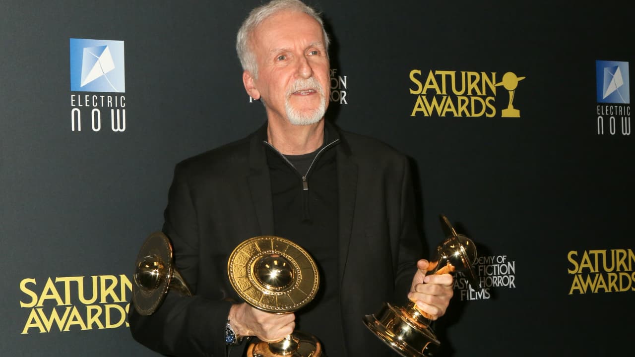 JamesCameron at the Saturn Awards last February. Pic: 